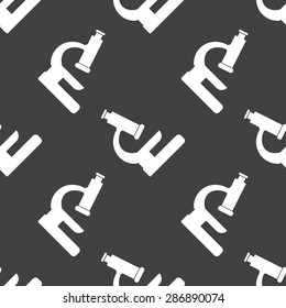 vector illustration of modern b lack icon microscope
