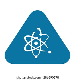 vector illustration of modern b lack icon atom
