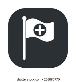 vector illustration of modern b lack icon hospital