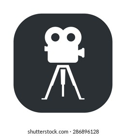 vector illustration of modern b lack icon camcorder