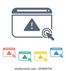 vector illustration of modern b lack icon virus