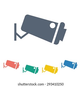 vector illustration of modern b lack icon camera
