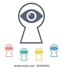 vector illustration of modern b lack icon detective