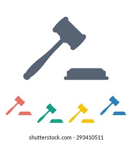 vector illustration of modern b lack icon court