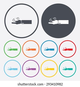 vector illustration of modern b lack icon police handcuffs