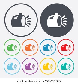 vector illustration of modern b lack icon lantern