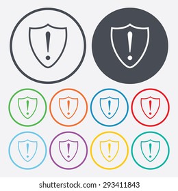 vector illustration of modern b lack icon shield