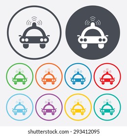 vector illustration of modern b lack icon spotlight
