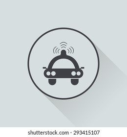 vector illustration of modern b lack icon spotlight