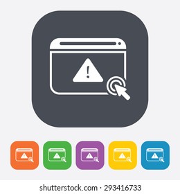 vector illustration of modern b lack icon virus