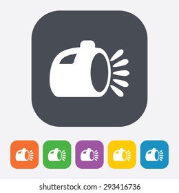 vector illustration of modern b lack icon lantern