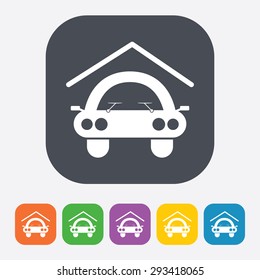 vector illustration of modern b lack icon signaling