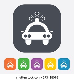 vector illustration of modern b lack icon spotlight