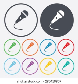 vector illustration of modern b lack icon microphone