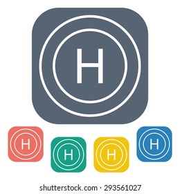 vector illustration of modern b lack icon hospital 