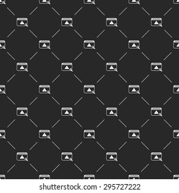 vector illustration of modern b lack icon virus