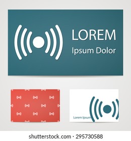 vector illustration of modern b lack icon signaling