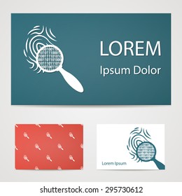 vector illustration of modern b lack icon fingerprint