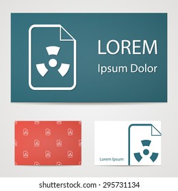 vector illustration of modern b lack icon virus