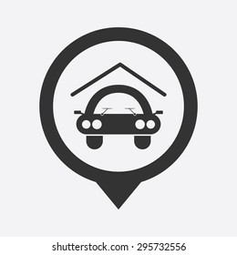 vector illustration of modern b lack icon signaling