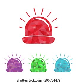 vector illustration of modern b lack icon flasher