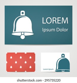 vector illustration of modern b lack icon bell