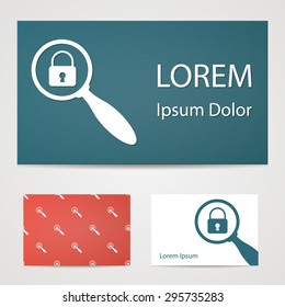 vector illustration of modern b lack icon lock