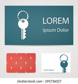 vector illustration of modern b lack icon key