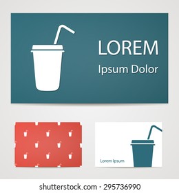 vector illustration of modern b lack icon coffee