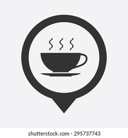 vector illustration of modern b lack icon coffee
