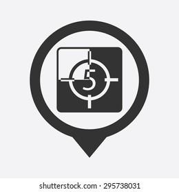 vector illustration of modern b lack icon  cadr