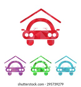 vector illustration of modern b lack icon signaling
