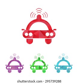 vector illustration of modern b lack icon spotlight