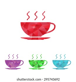 vector illustration of modern b lack icon coffee