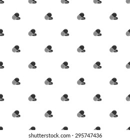vector illustration of modern b lack icon pills