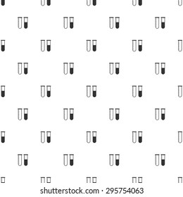 vector illustration of modern b lack icon test-tube