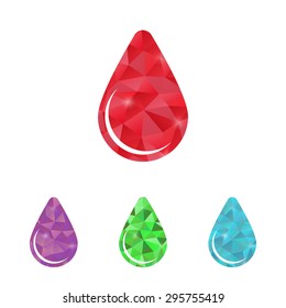 vector illustration of modern b lack icon drop