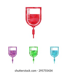 vector illustration of modern b lack icon syringe