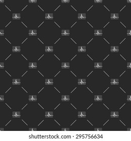 vector illustration of modern b lack icon pulse