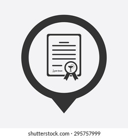 vector illustration of modern b lack icon medical prescription