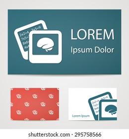 vector illustration of modern b lack icon brain 