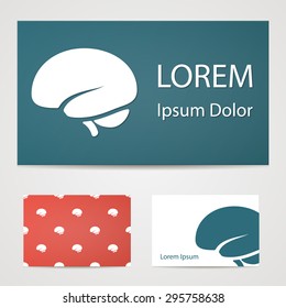 vector illustration of modern b lack icon brain 
