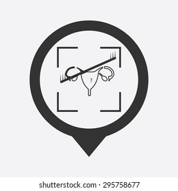 vector illustration of modern b lack icon woman organ