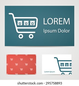 vector illustration of modern b lack icon medicines