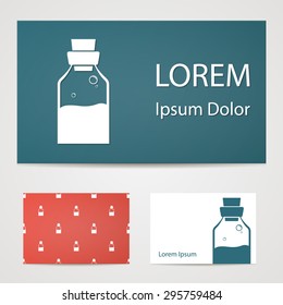 vector illustration of modern b lack icon medicines