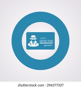 vector illustration of modern b lack icon police