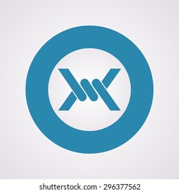 vector illustration of modern b lack icon barbed wire