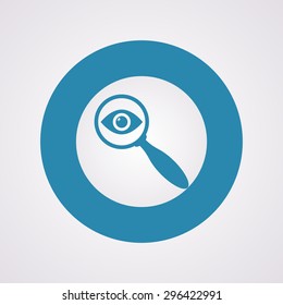 vector illustration of modern b lack icon detective