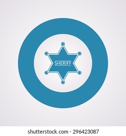 vector illustration of modern b lack icon police