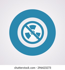 vector illustration of modern b lack icon radiation